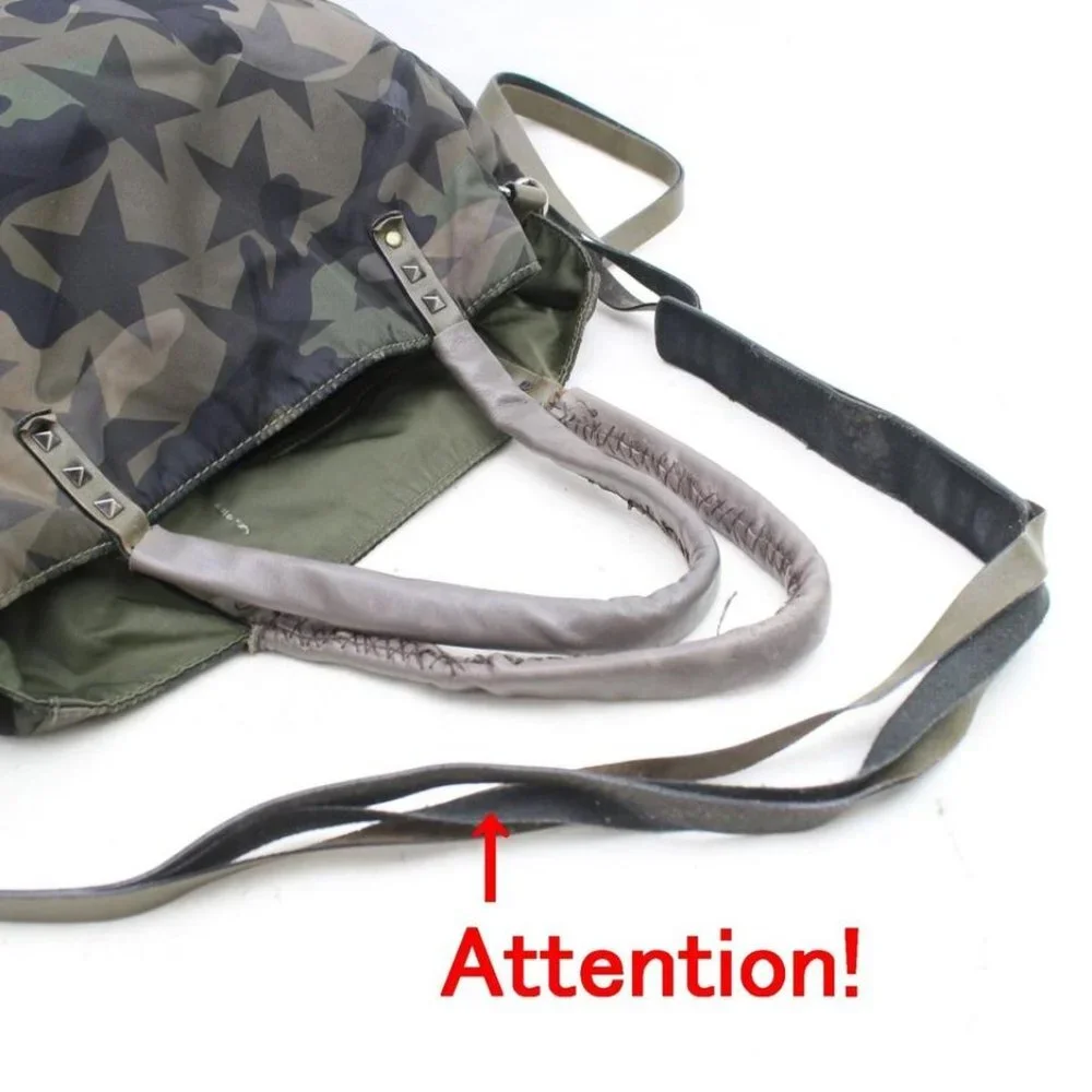 Valentino Camouflage Star Rockstud 2way Tote
